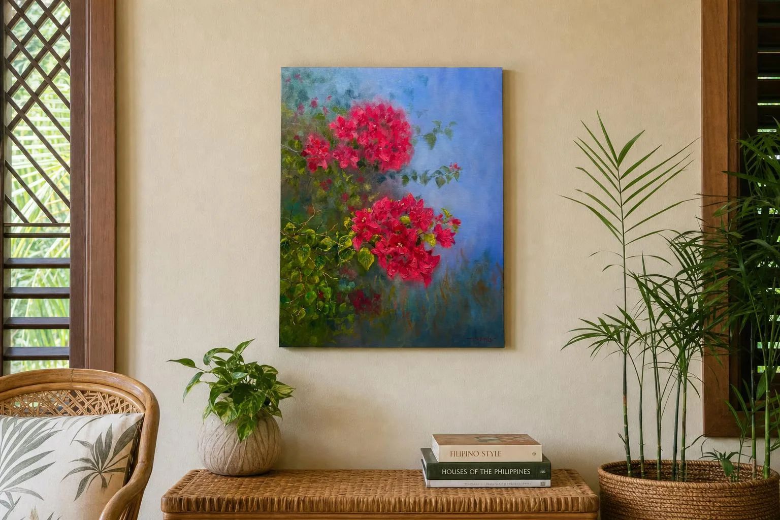Soft Serenade by Victor Kim Naquila in a tropical Filipino home