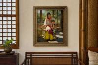 A Special Bond II by Victor Kim Naquila in a Filipino living room