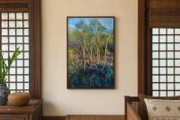 The Walking Trees by Victor Kim Naquila in a Filipino living room