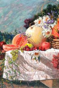 Fruits and Daisies detail shot