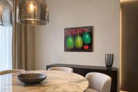 Bounty in Bold Colors shown in a dining room setting