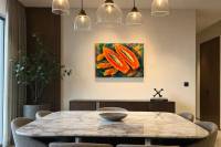 Peeled and sliced dining room preview