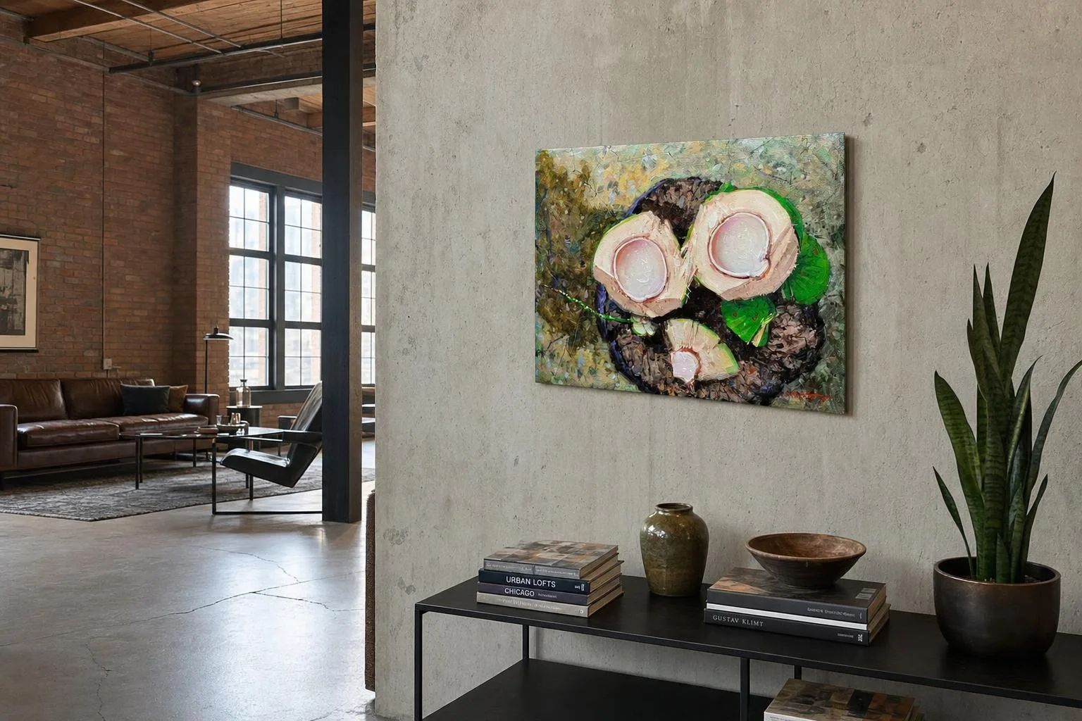 Fresh Buko shown in an industrial loft