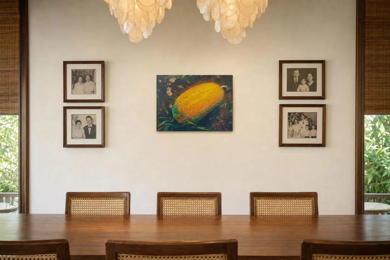 Ripe #2 by Felix Catarata in a Filipino dining room