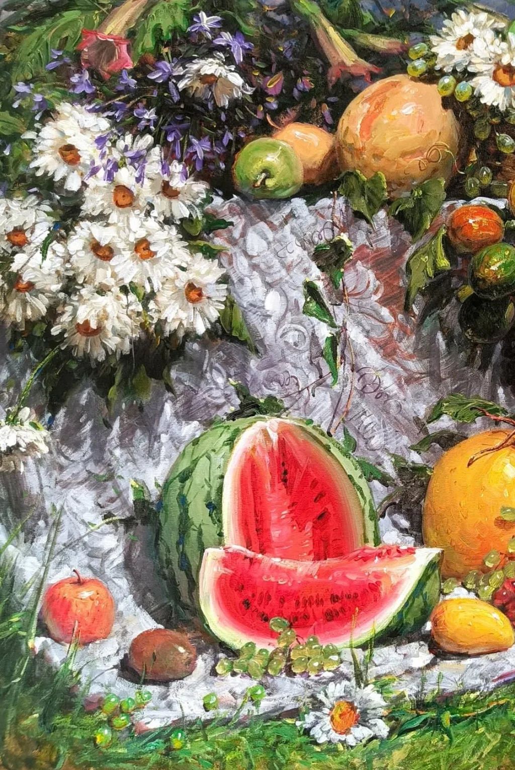 Fruits and Daisies 2 detail shot