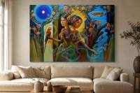 Celestial Harmony by Waldz Villanueva in a modern living room