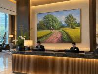 Painting in wall /In lobby hotel