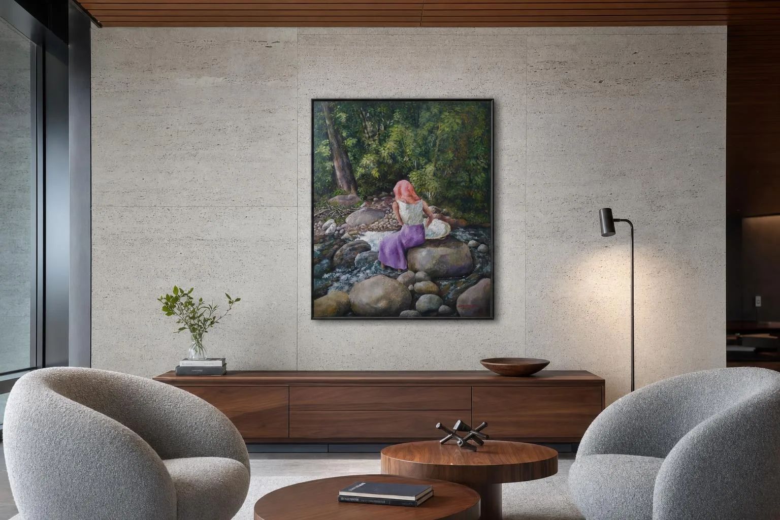 Laba sa Batis 01 by Gabriel ( Gabz) Alcantara Mendiola, Jr. in a modern corporate lounge