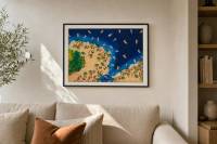 Beach to Remember "Aegean Sea - TURKEY" by Jorge Fuedan Jr. in a modern living room
