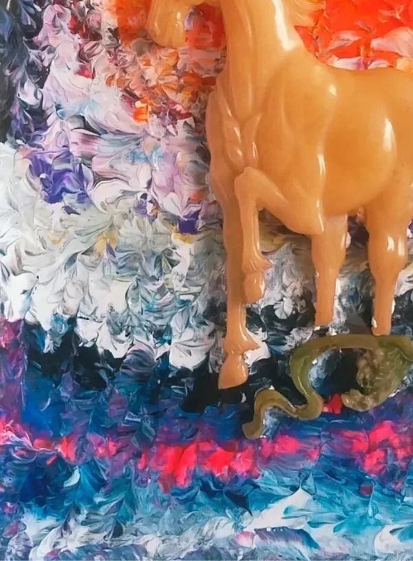 Stallion of the Solar Flare detail shot