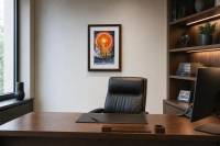 Stallion of the Solar Flare shown in an office