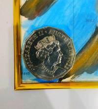 collectible coin of Queen Elizabeth