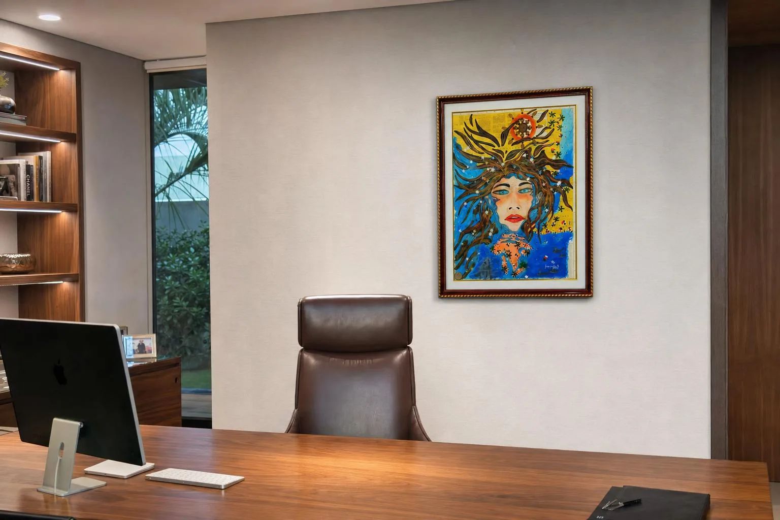 Lady of the Sea shown in an office
