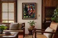 Artwork shown in a room setting