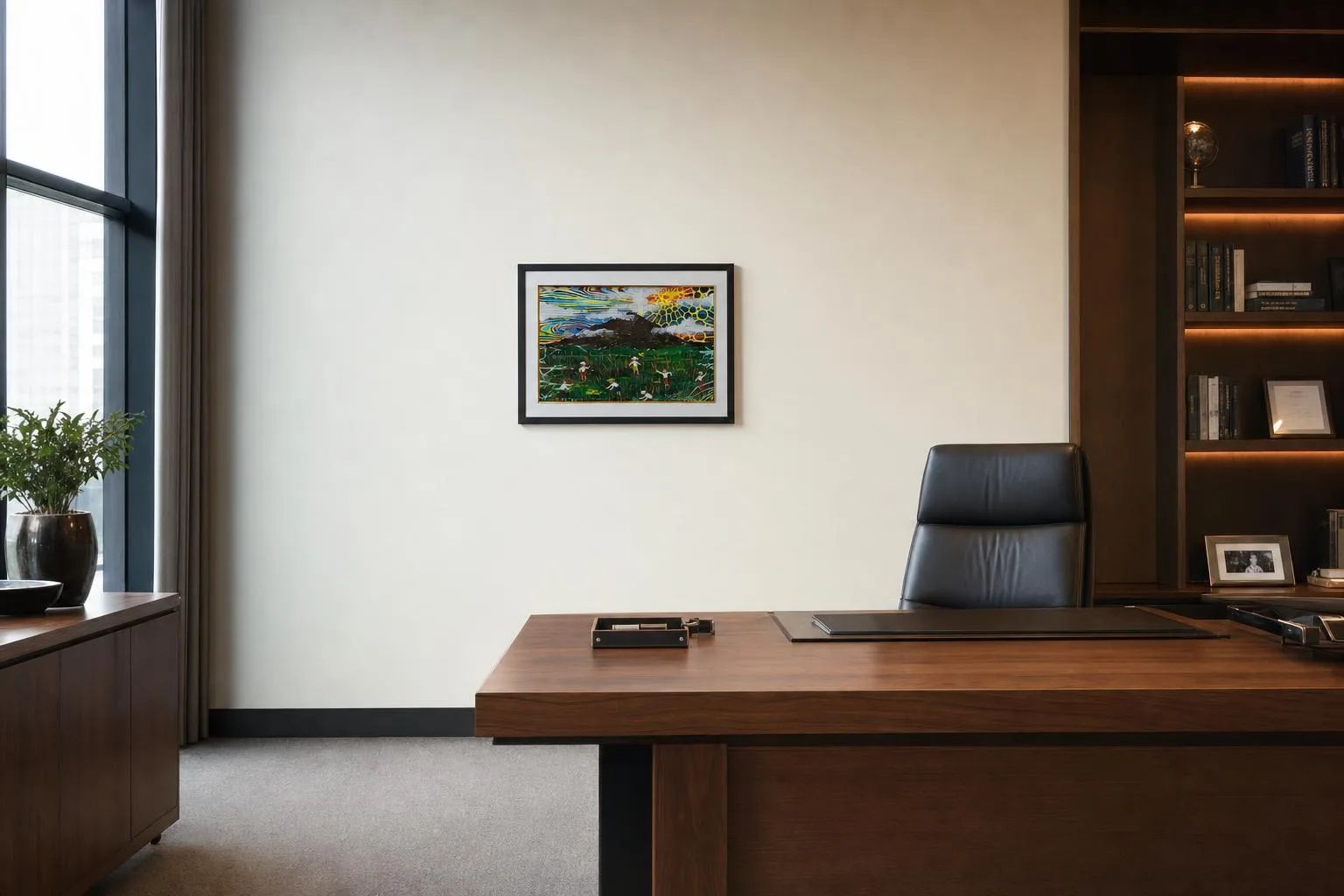Golden Fields-Harvest shown in an office