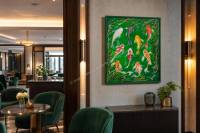 Artwork shown in a room setting