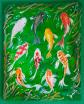 Flow of Prosperity-Lucky 9 Koi by Jorge Fuedan Jr. Artworks