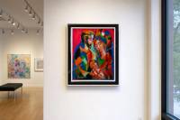 The Holy Family Artwork shown in a room setting