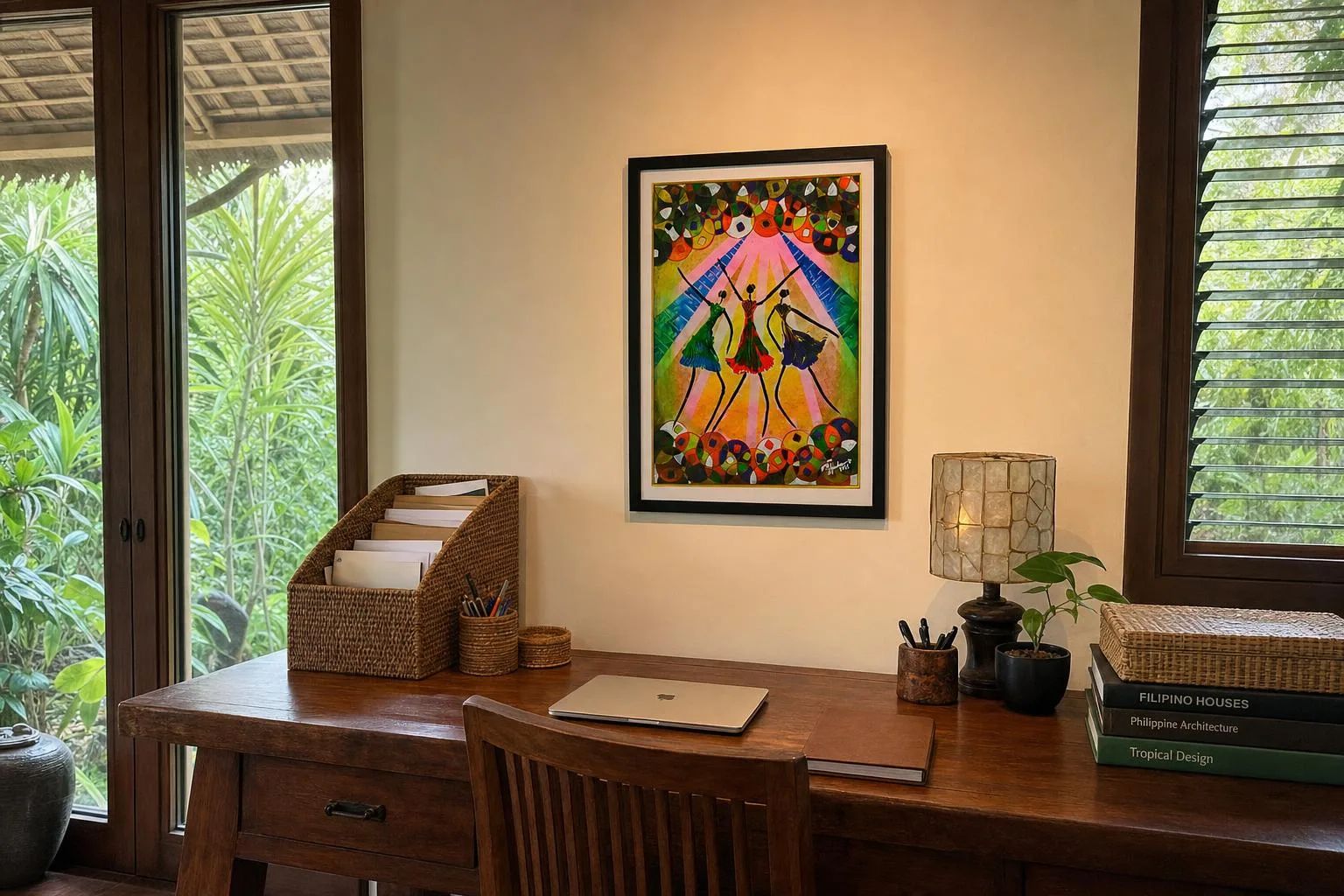 Kaleidoscope Souls-Dancing Ladies shown in a room setting