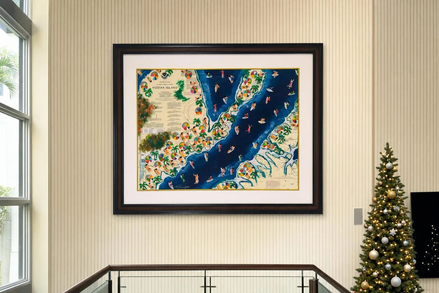 Beach to Remember: Kodiak Island, Alaska, USA by Jorge Fuedan Jr. in a grand staircase foyer