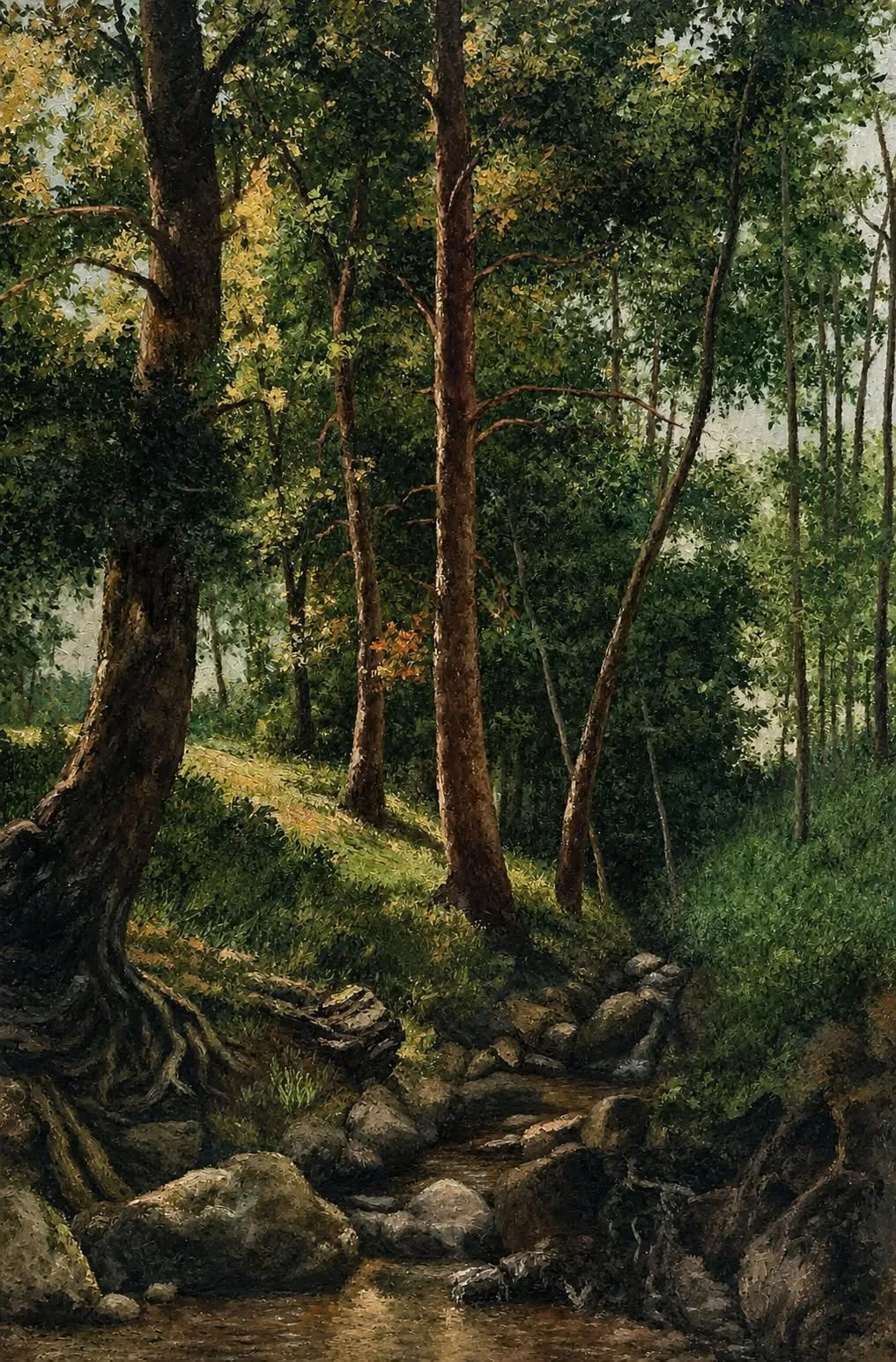 Light through the forest