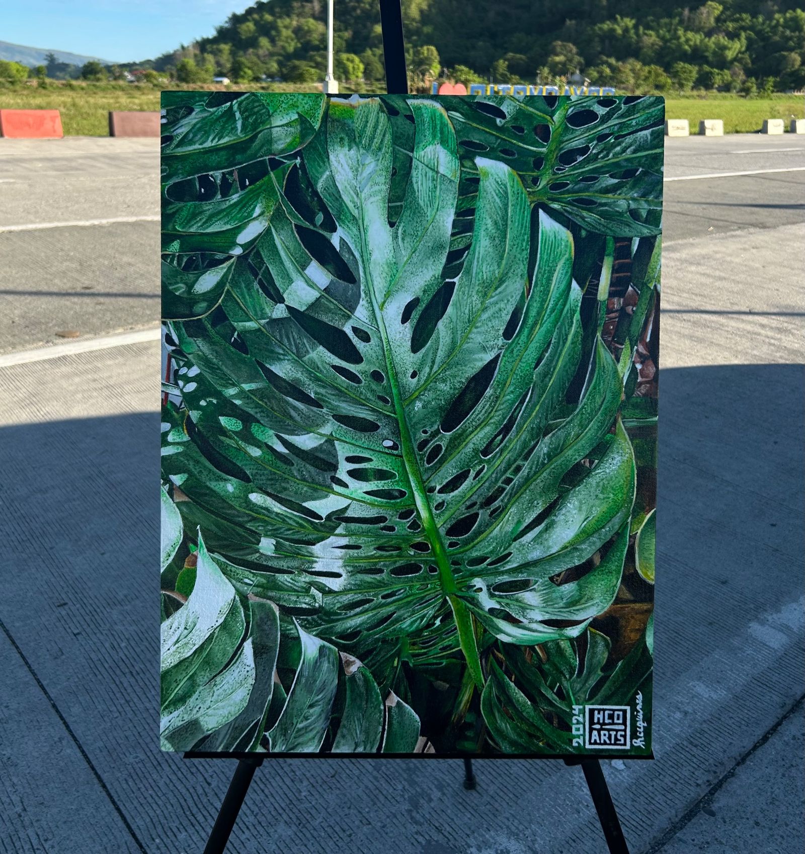 Leaf series painting #2 — Detail