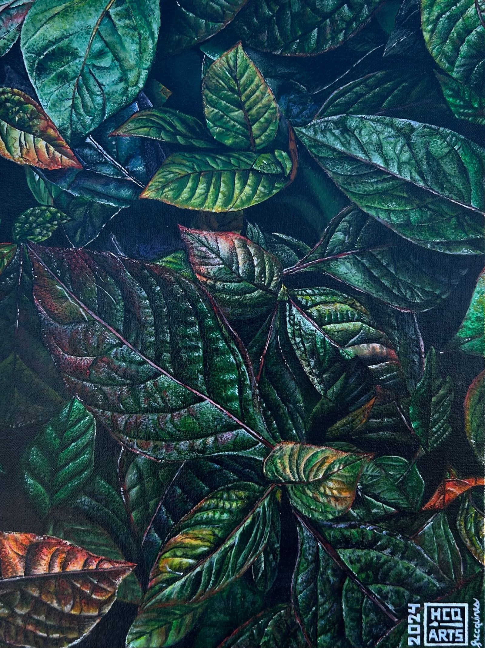 Leaf Painting Series #1 — Full view